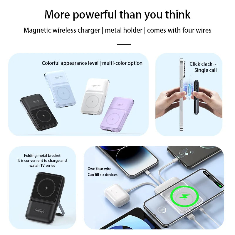 Magnetic Wireless 50000mAh Portable Power Bank