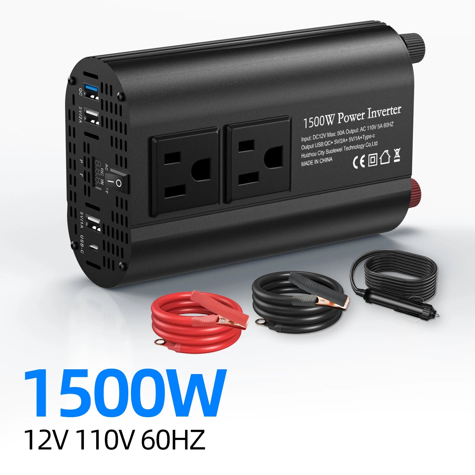 1500W 12V Solar Inverter Type-C