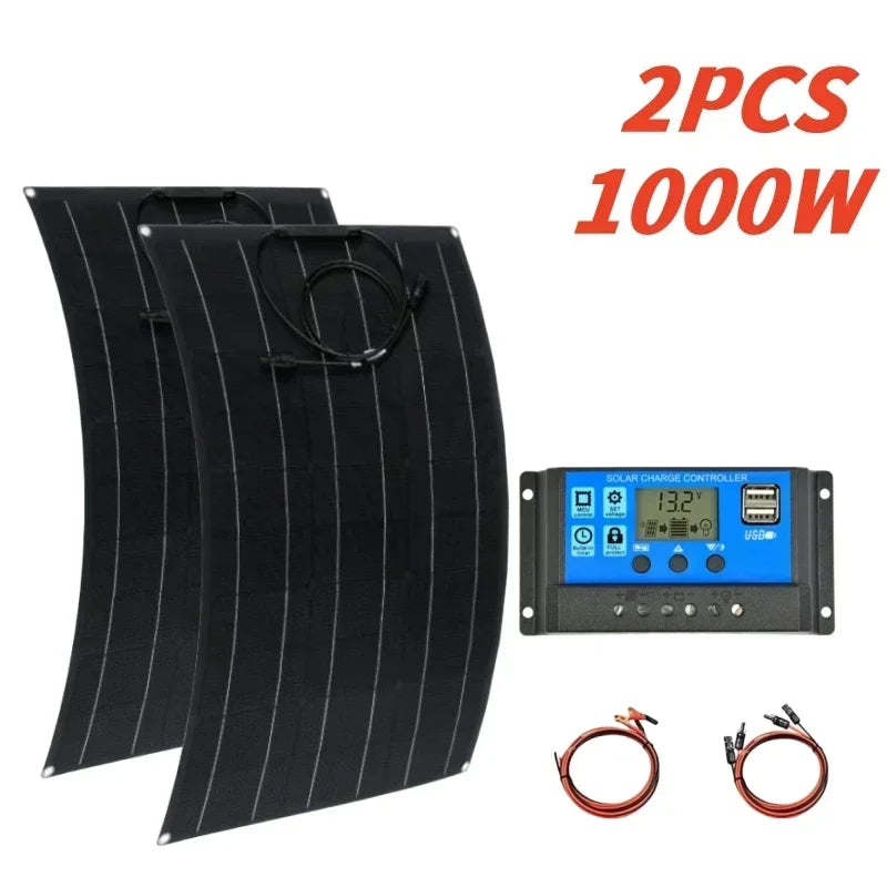 Super Power 500W-2000W Solar Panel Charging Kit
