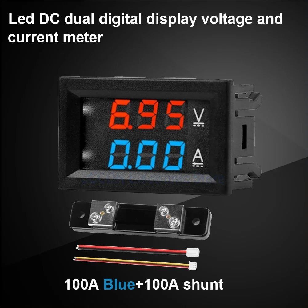Digital DC Voltmeter Ammeter LED Display