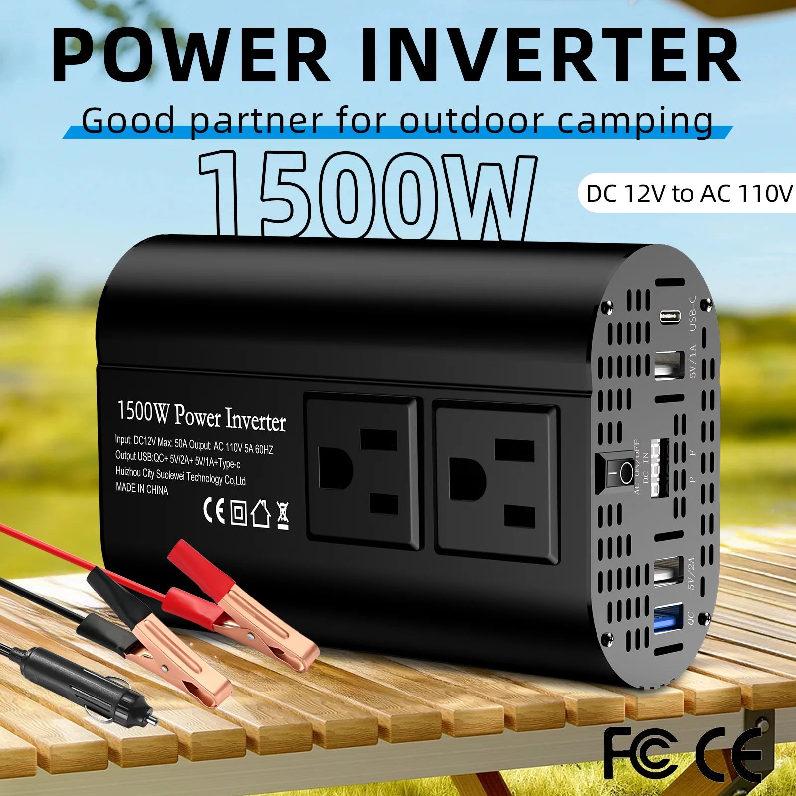1500W Solar Inverter with Type-C