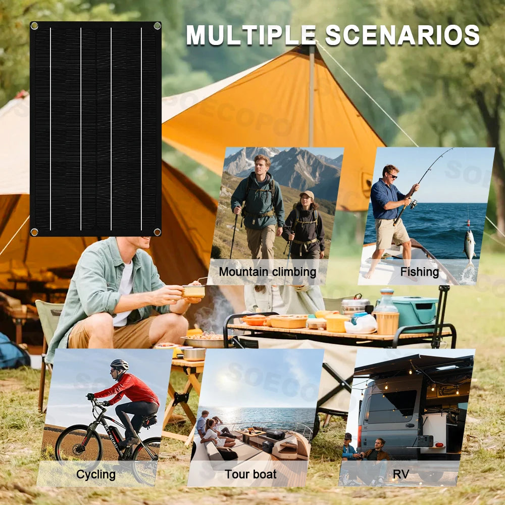 SOECOPO 1600W Portable Solar Panel Kit with Controller