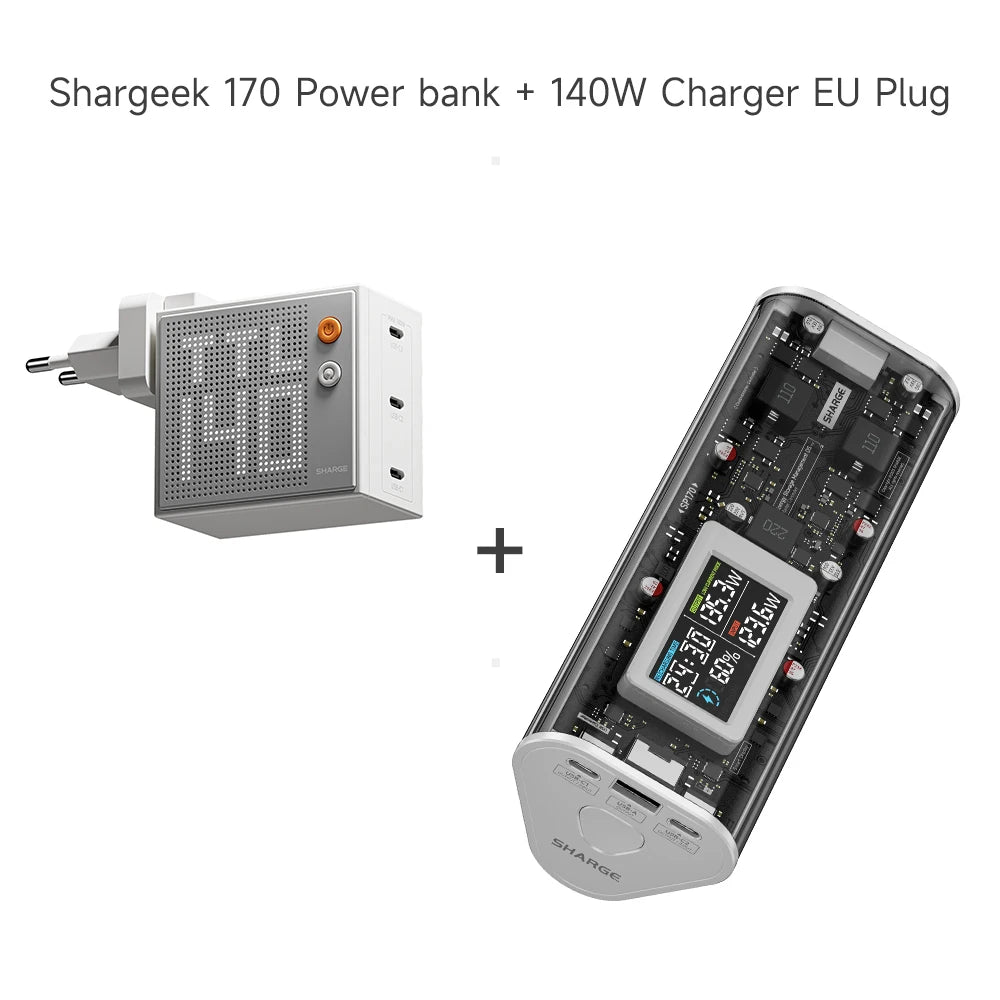 SHARGE 24000mAh 170W Fast Charge Power Bank