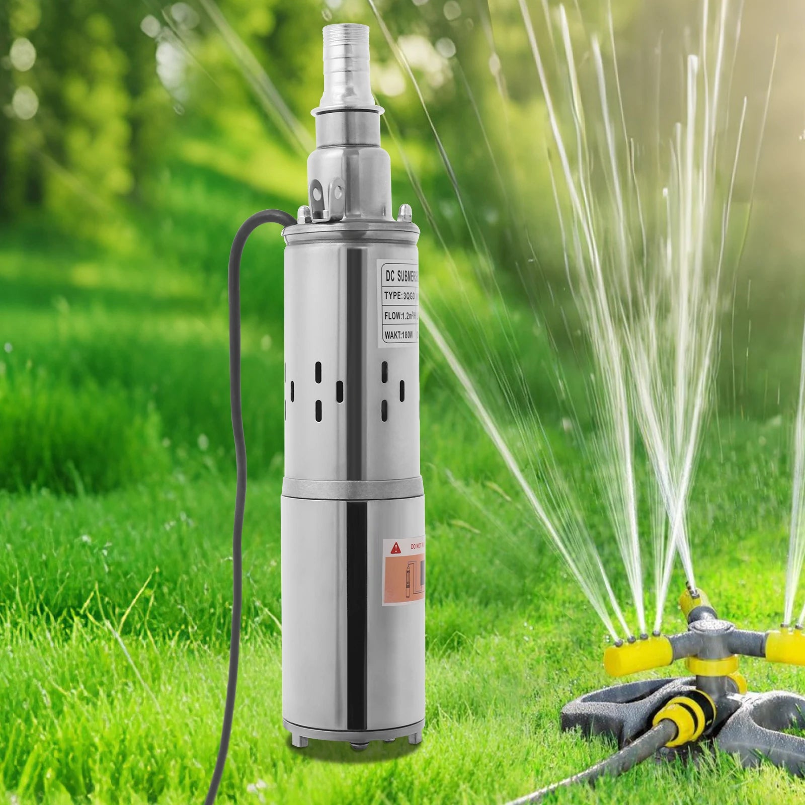 12V 180W Deep Well Solar Pump