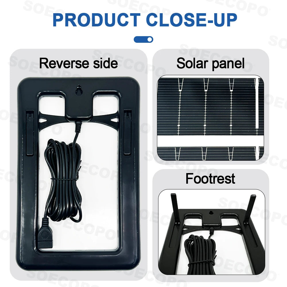 SOECOPO 30W Portable Camping Solar Panel