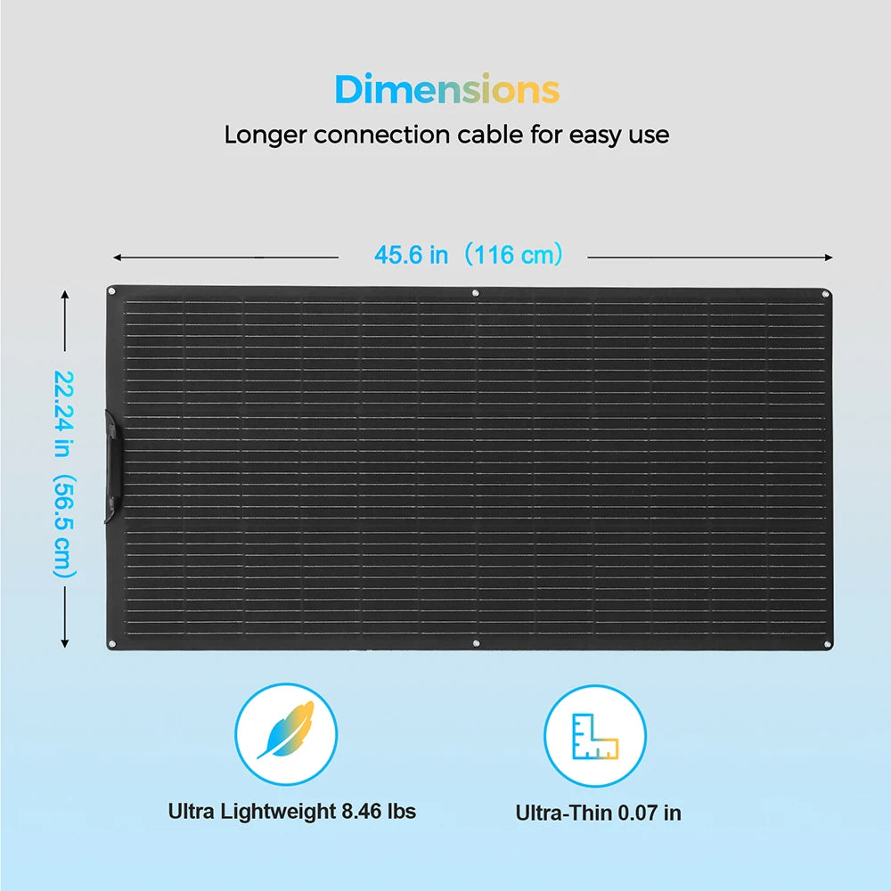 150W ETFE Semi-Flexible Solar Panel for Balcony