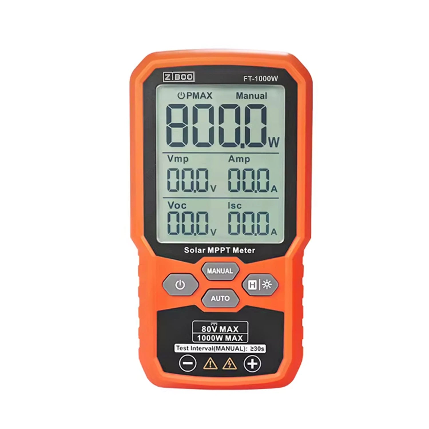 ZIBOO Solar MPPT Power Tester Meter