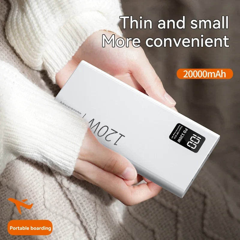 80000mAh 120W High Capacity Portable Power Bank