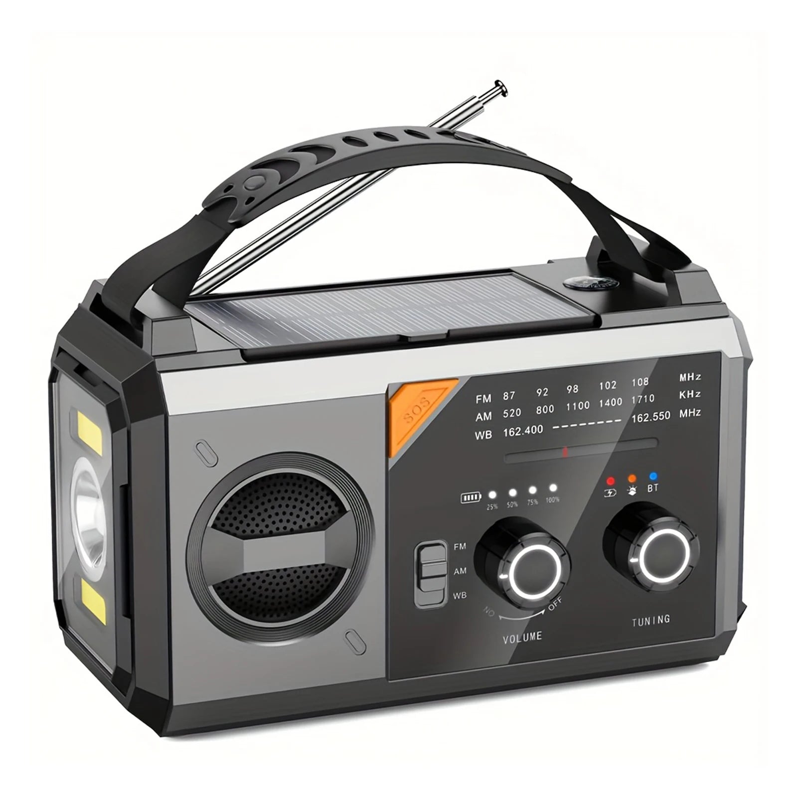 20000mAh Emergency Hand Crank Solar Radio Power Bank