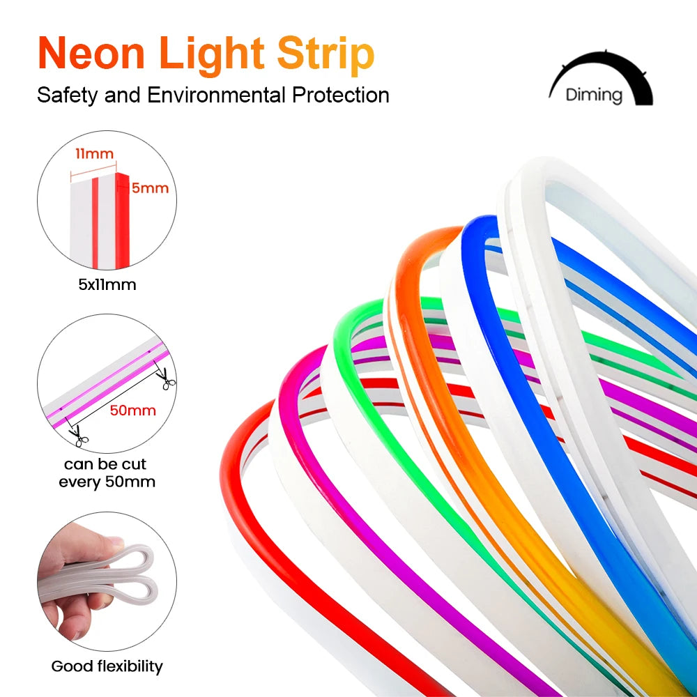 24V Solar COB Neon Light Strips