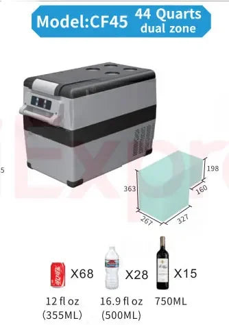 12V 24V Portable Car Refrigerator Freezer
