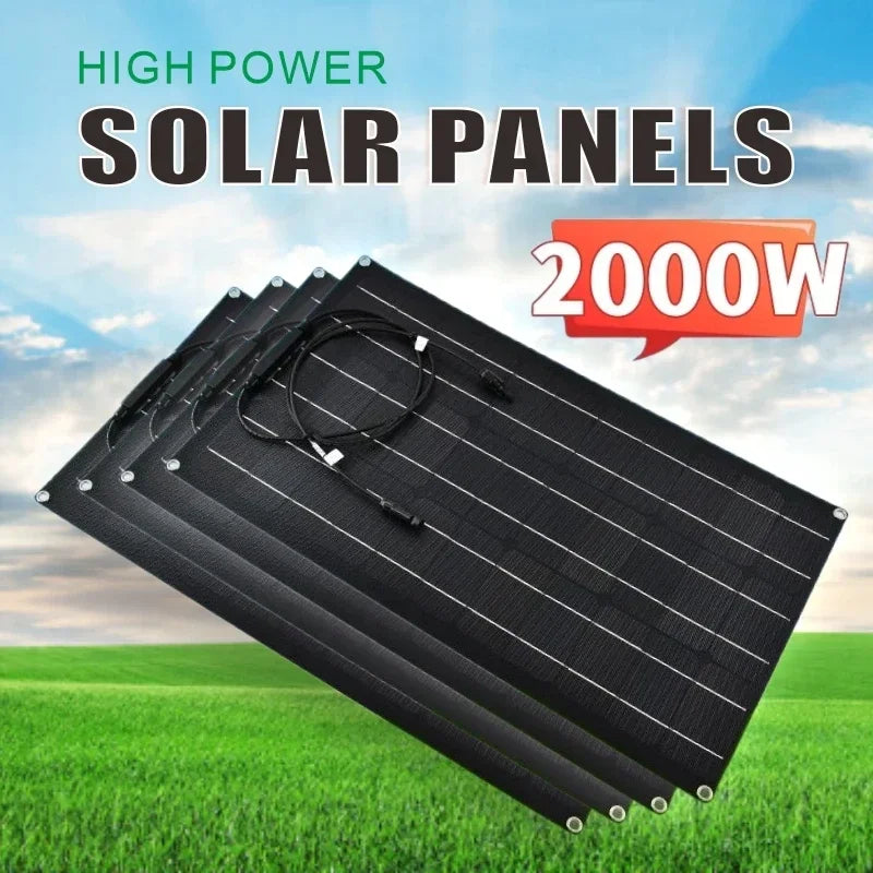 Super Power 500W-2000W Solar Panel Charging Kit