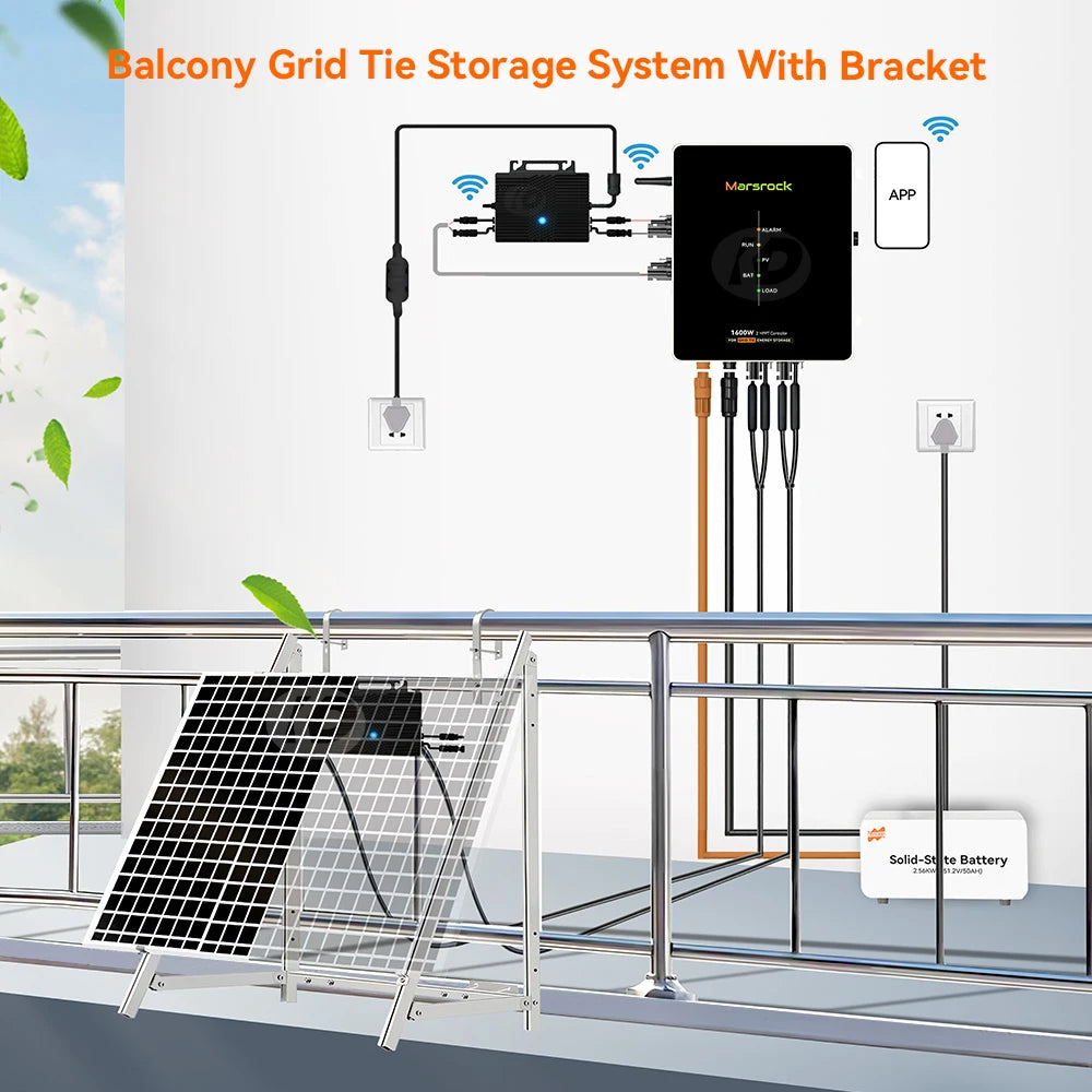 Adjustable Solar Balcony Mounting Bracket