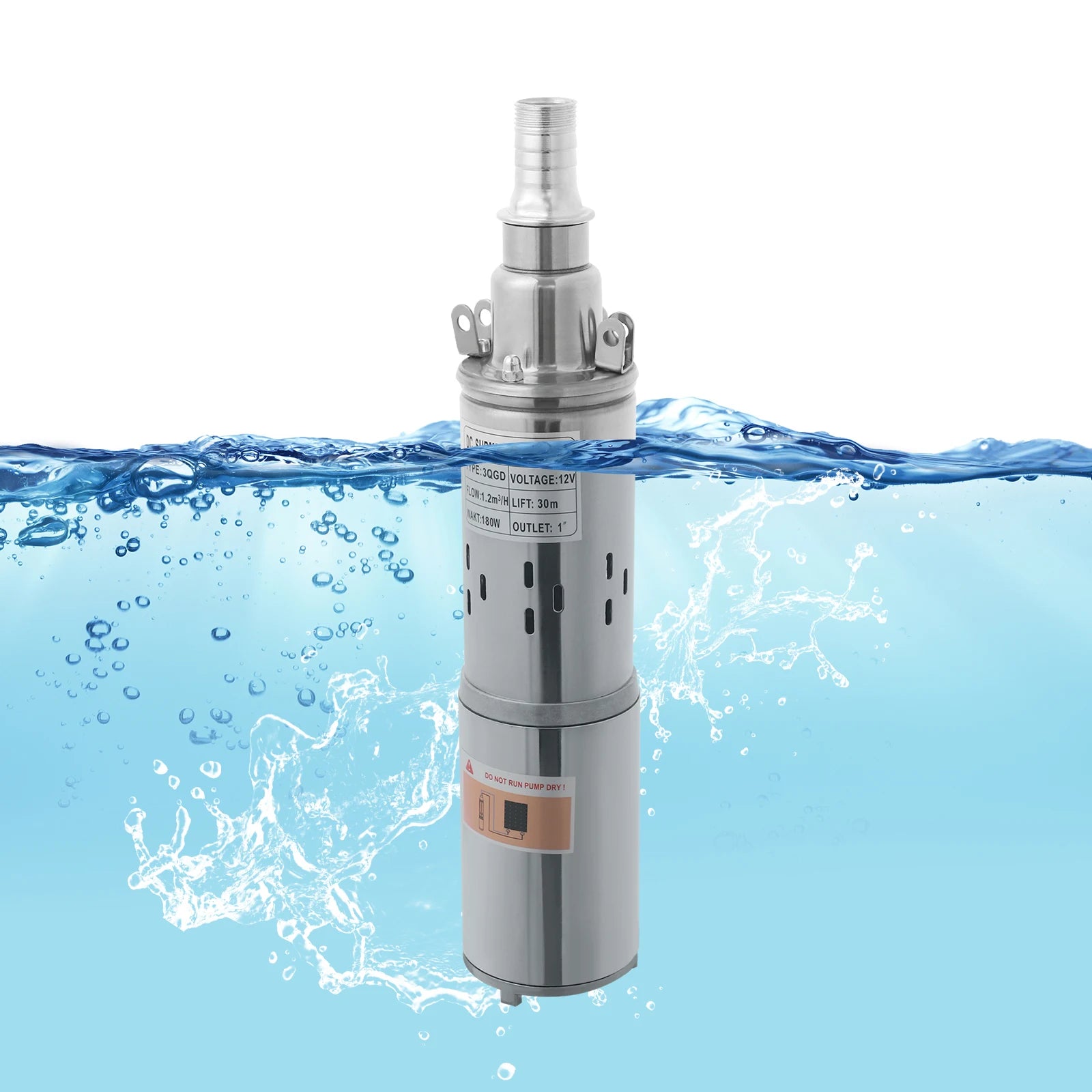 12V 180W Deep Well Solar Pump