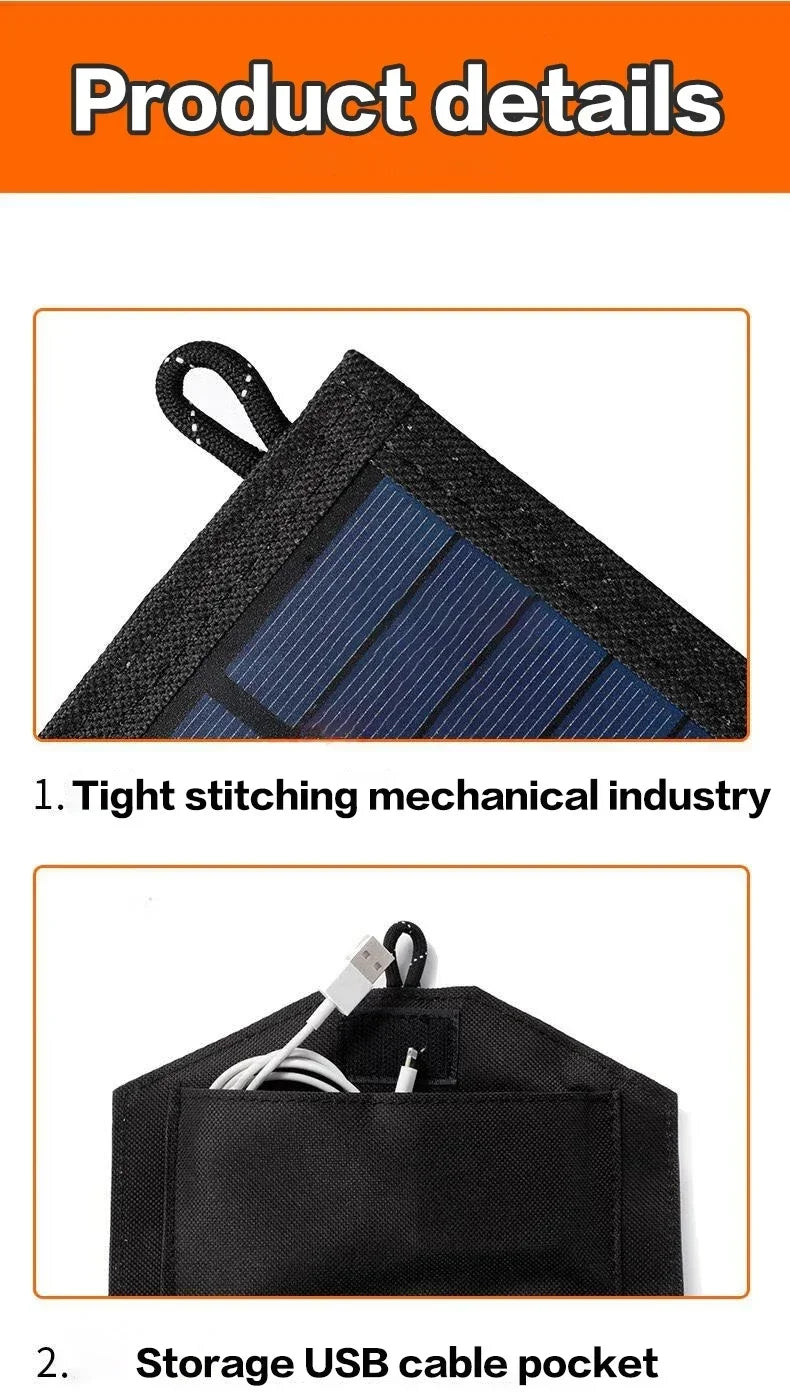 1000W Foldable Solar Panel USB Type-C Charger