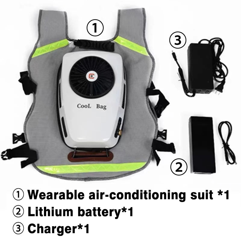 Rechargeable Cooling Vest 9600mAh Battery Jacket