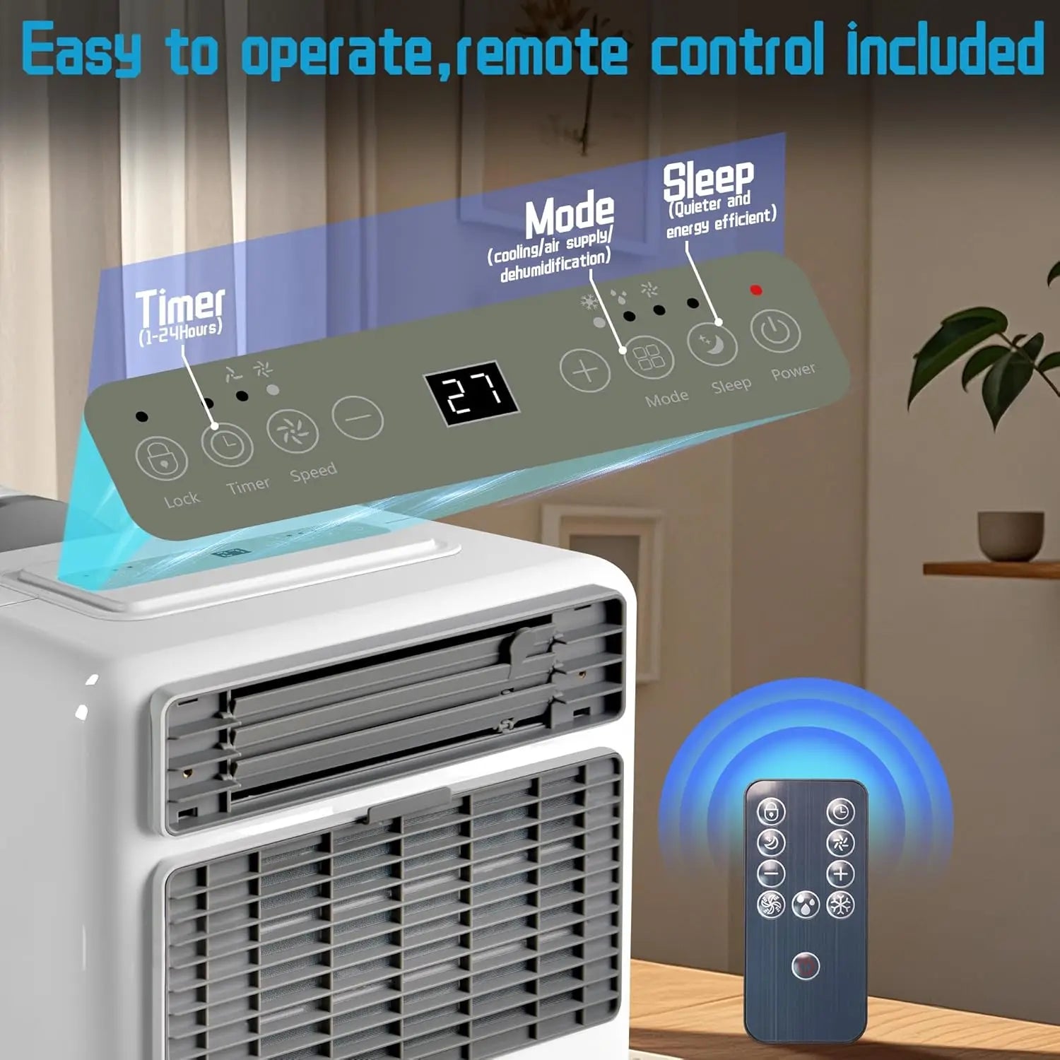 Portable Camping Air Conditioner 3300BTU Fast Cooling