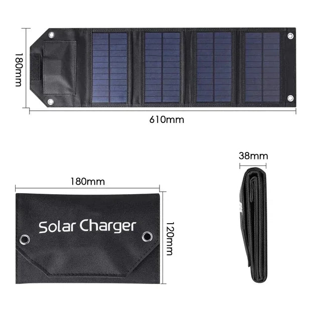 Portable Folding 5V USB Solar Charger