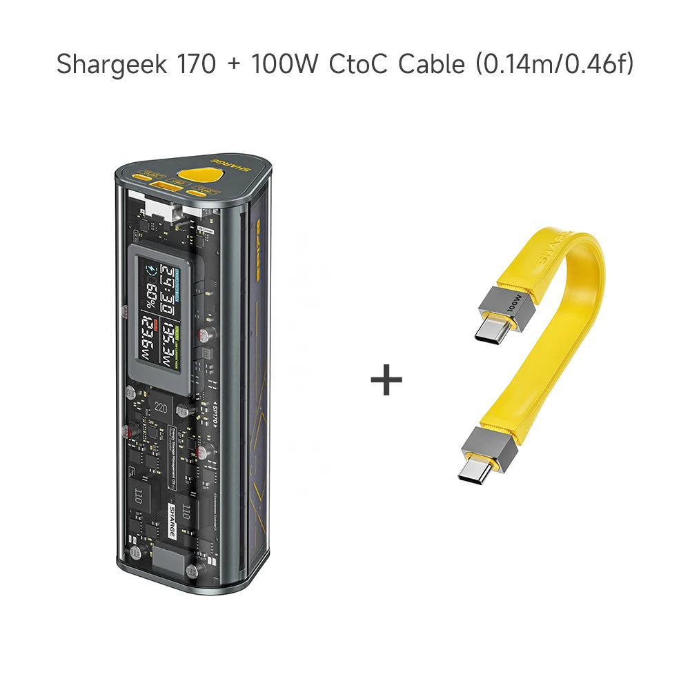 SHARGE 24000mAh 170W Fast Charge Power Bank