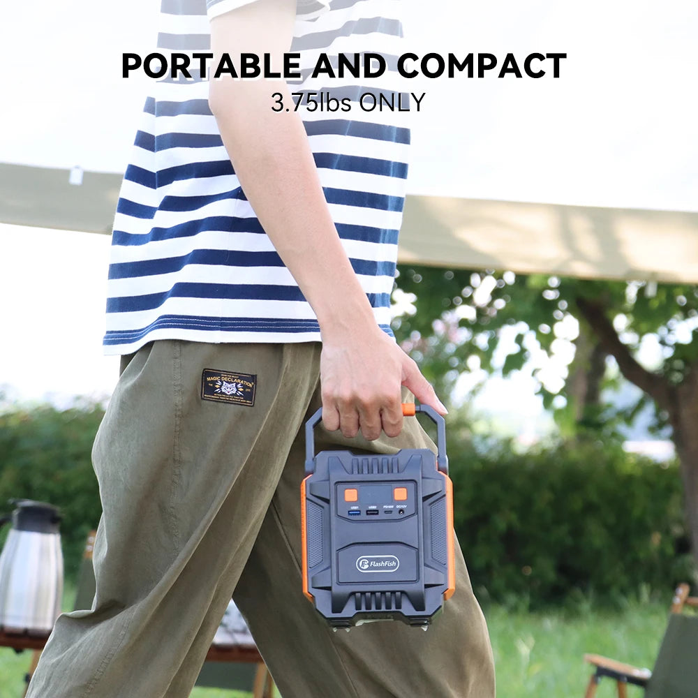 Flashfish 200W 172Wh Portable Solar Generator
