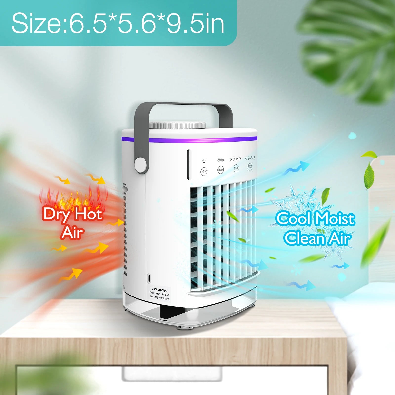 Mini Air Conditioner Portable Cooling Fan