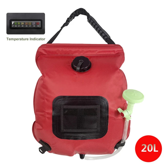20L Outdoor Solar Camping Shower Bag