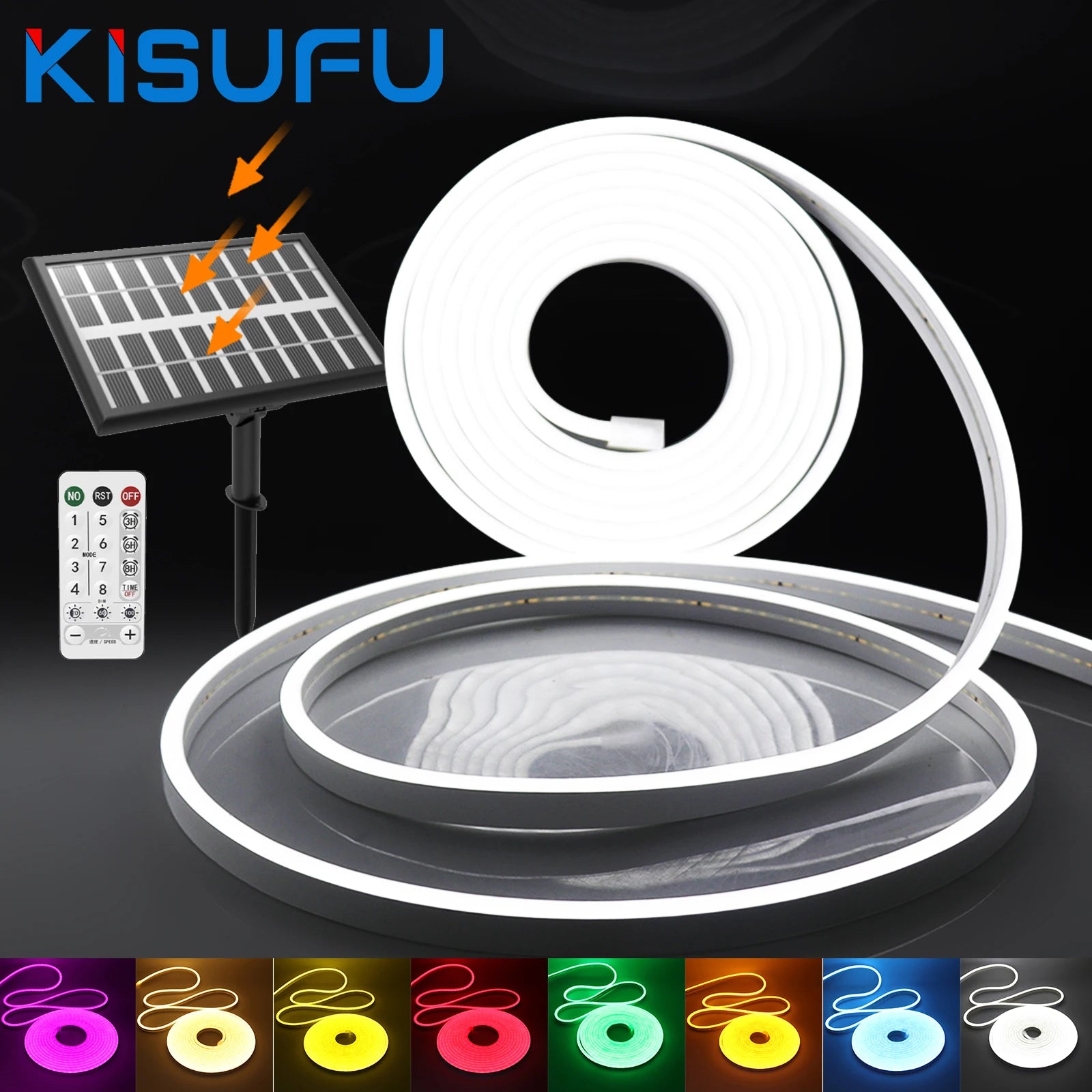 24V Solar COB Neon Light Strips