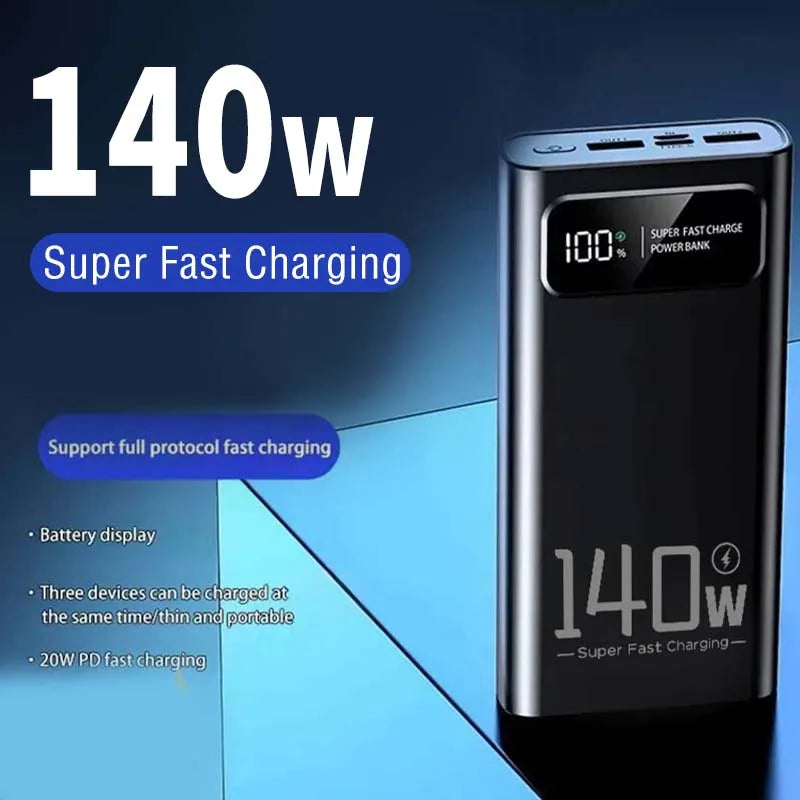140W 100000mAh Super Fast Charging Power Bank