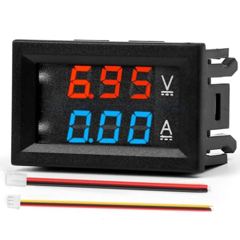 Digital DC Voltmeter Ammeter LED Display