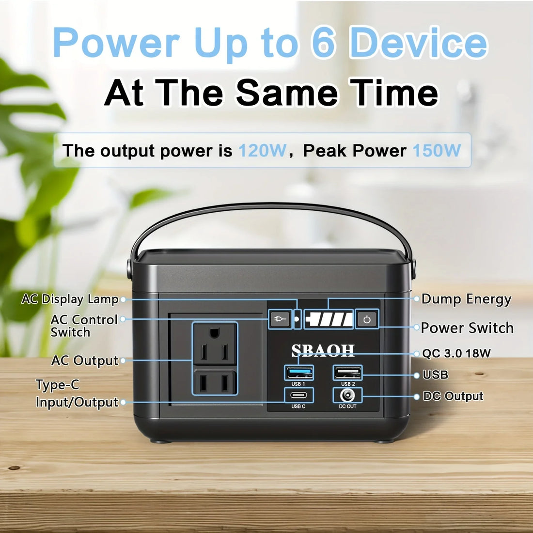 P86 88.8Wh Portable LiFePO4 Solar Power Station