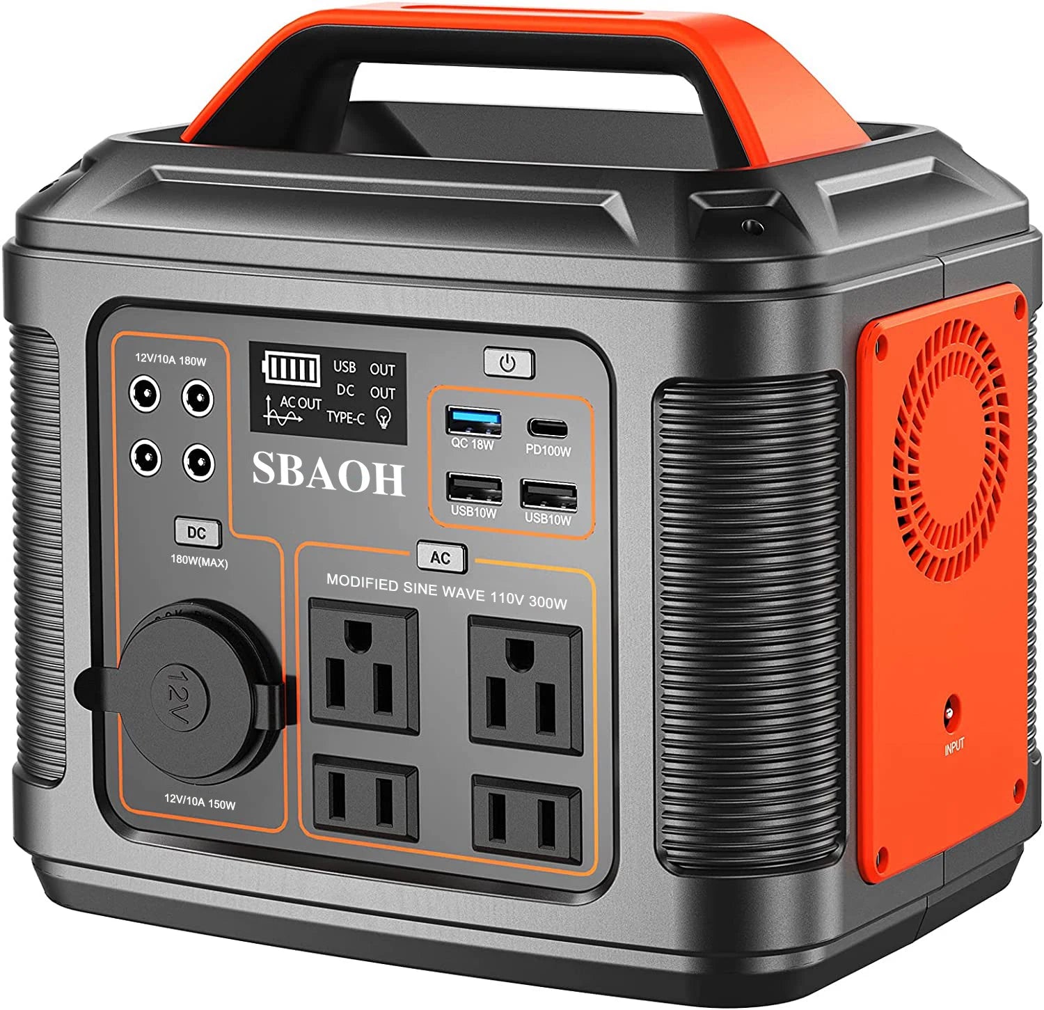 SBAOH 296Wh 300W Portable Power Station Solar