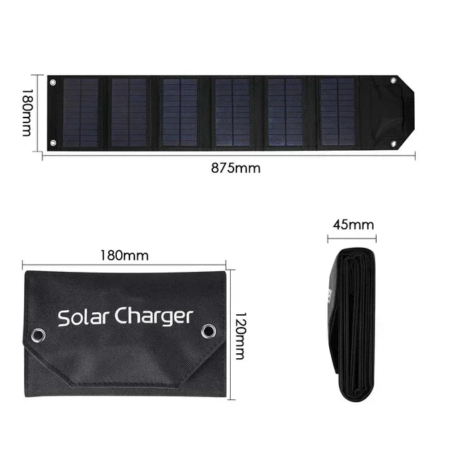 Portable Folding 5V USB Solar Charger
