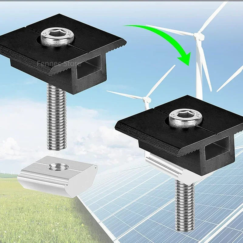 Solar Panel Adjustable Mounting Clamp Bracket