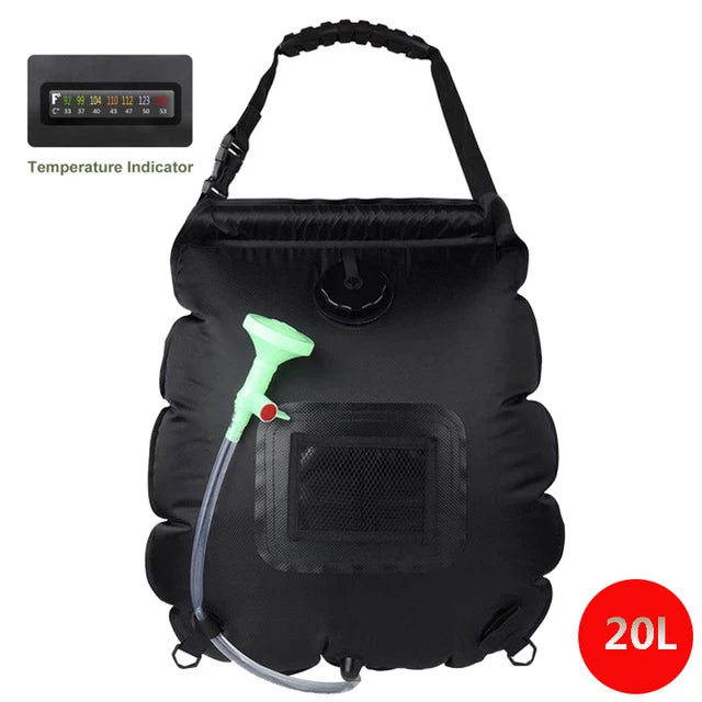 20L Outdoor Solar Camping Shower Bag