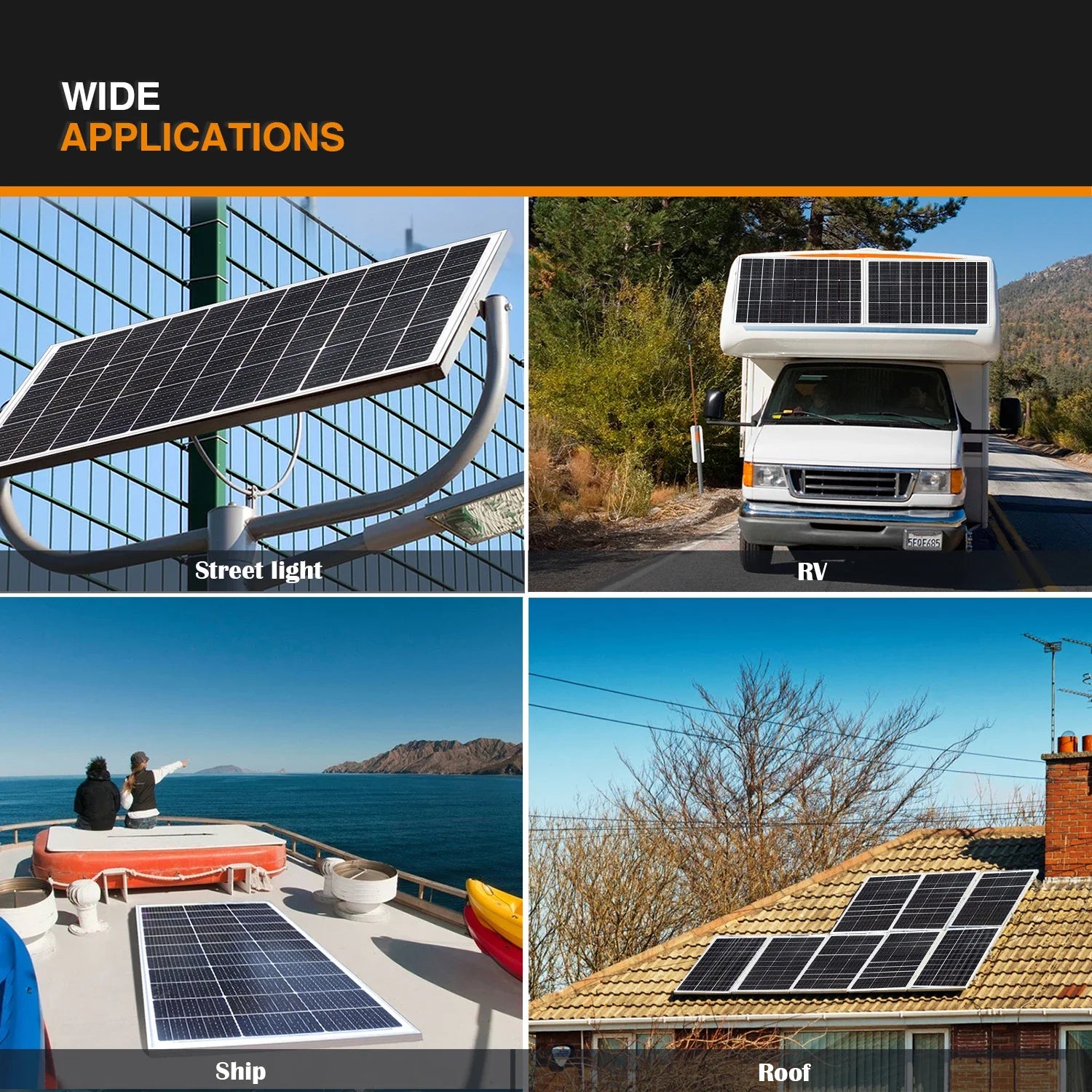 6000W 3000W Solar Panel Kit Monocrystalline PV