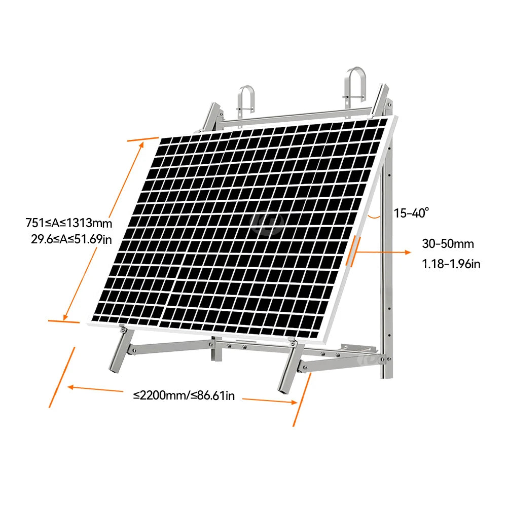 Adjustable Solar Balcony Mounting Bracket