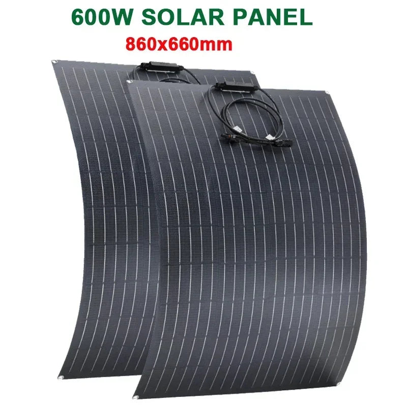 300W/600W Flexible Monocrystalline Solar Panel Kit 18V