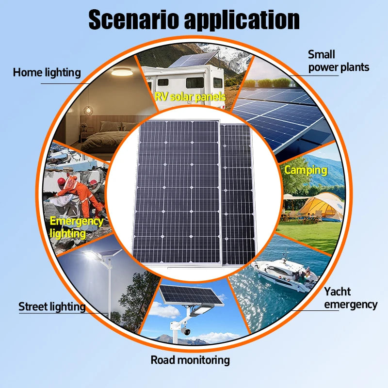 3000W-1000W High Efficiency Rigid Solar Panel