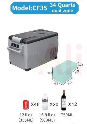 12V 24V Portable Car Refrigerator Freezer