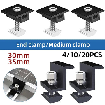 Solar Panel Adjustable Mounting Clamp Bracket
