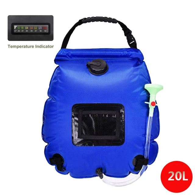 20L Outdoor Solar Camping Shower Bag