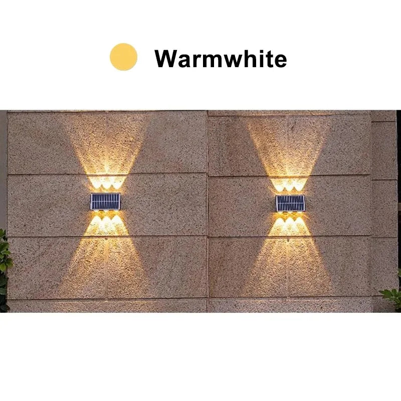 4/6/8LED Solar Wall Spotlight Outdoor Waterproof