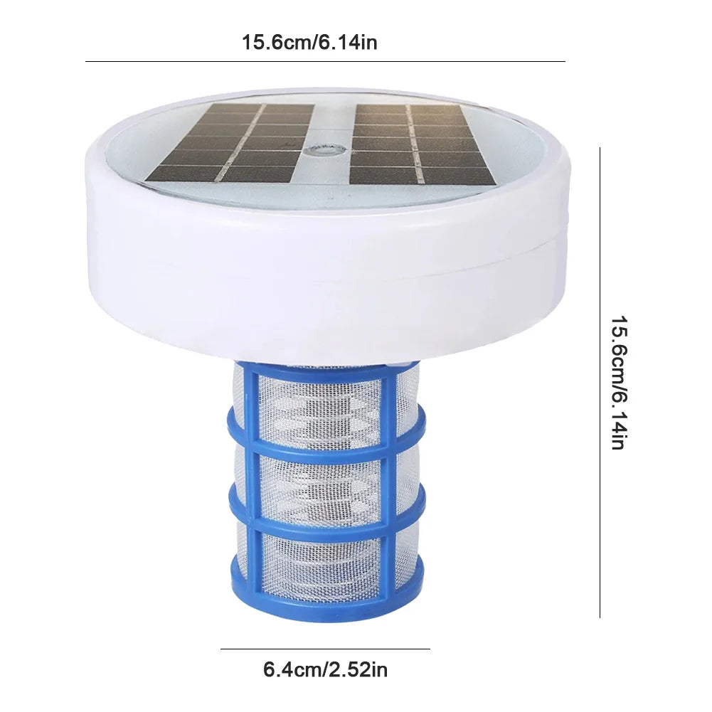 Copper Solar Pool Ionizer Cleaner Floater