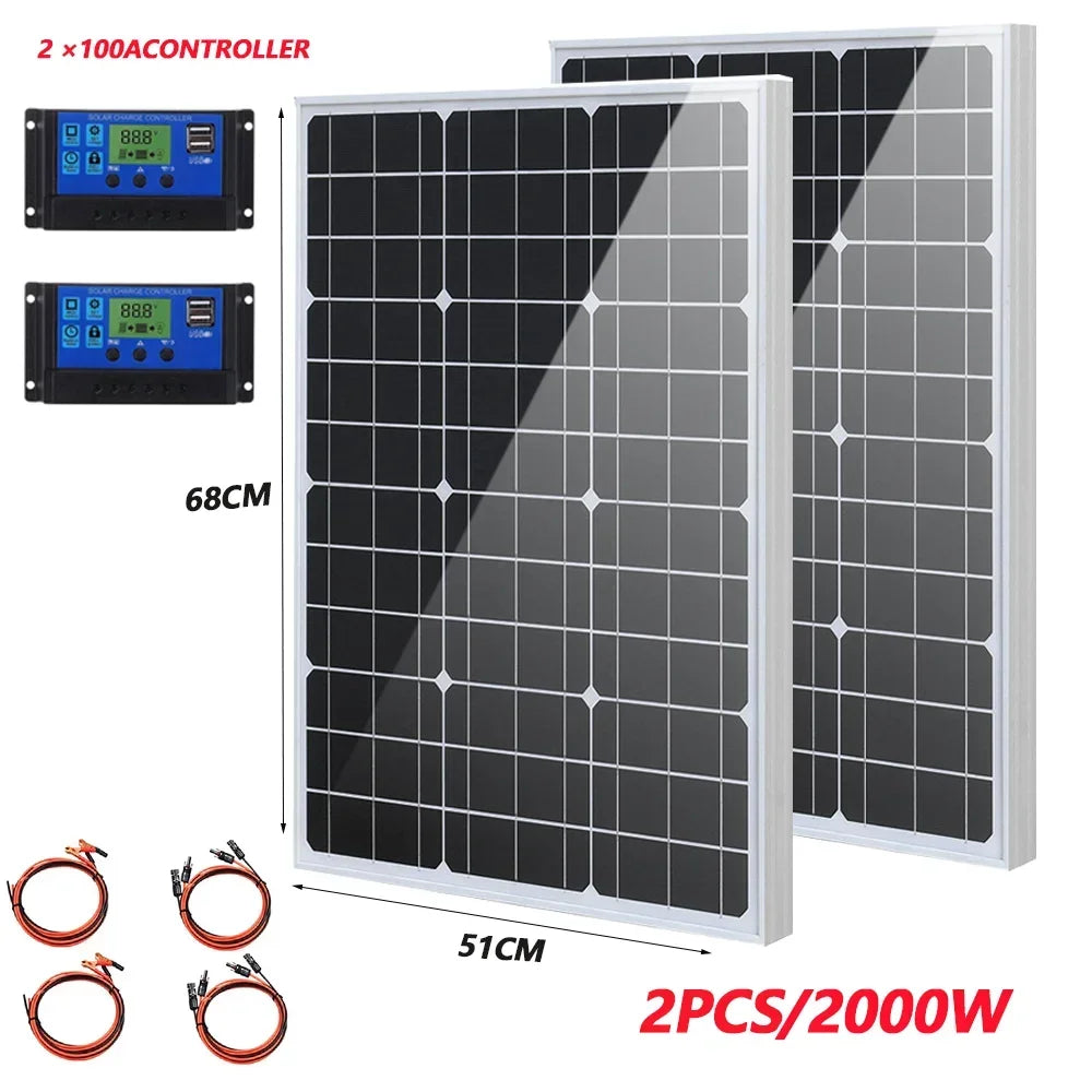 3000W-1000W High Efficiency Rigid Solar Panel