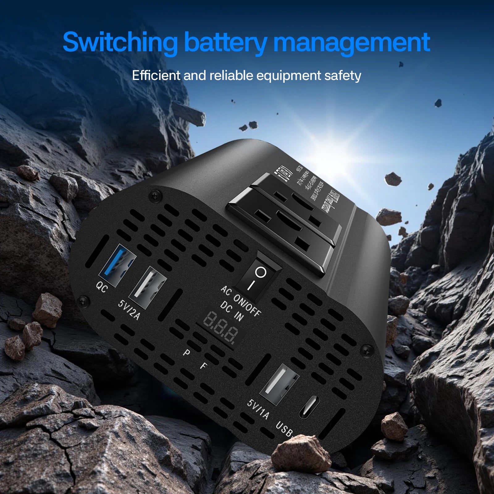 1500W 12V Solar Inverter Type-C