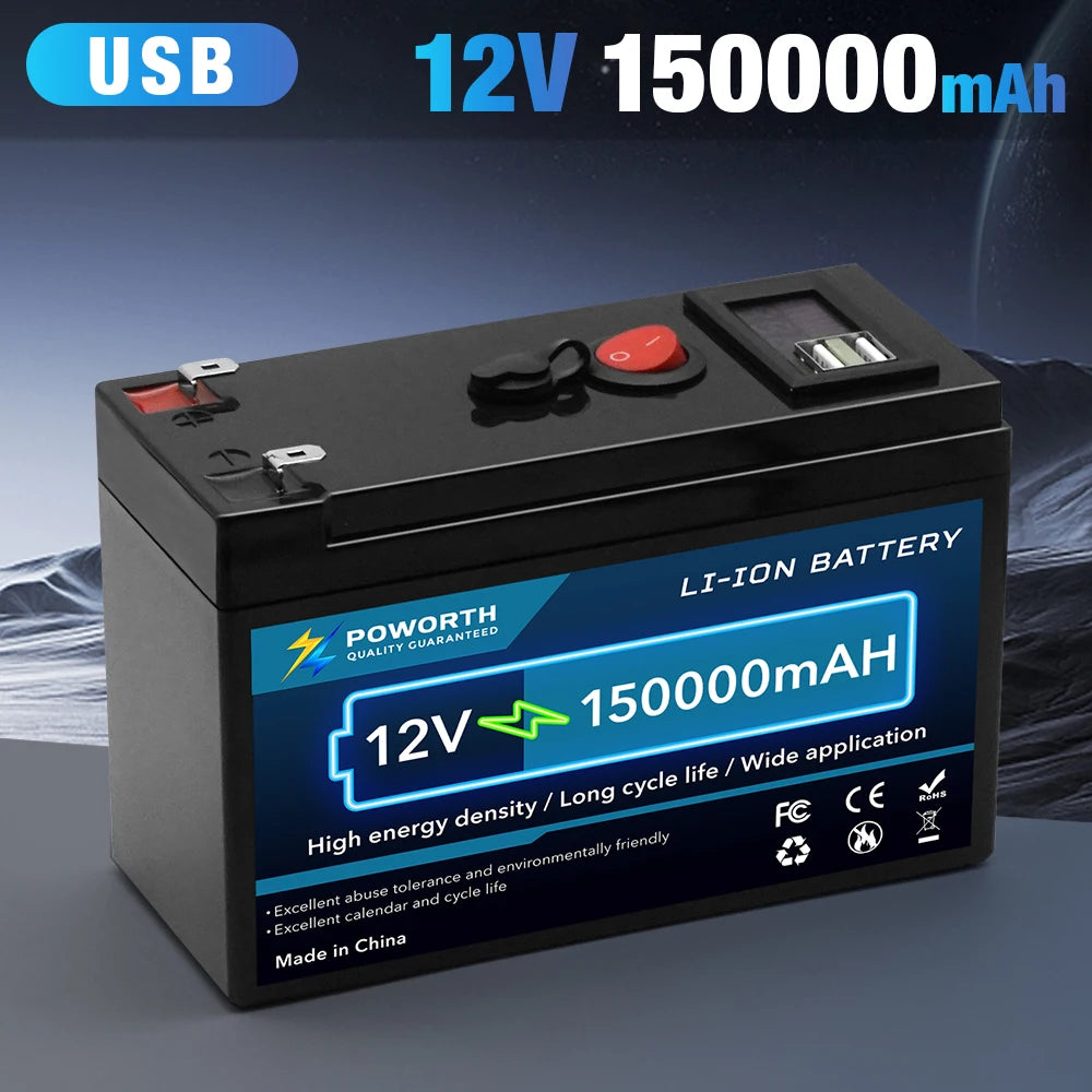 12V 150Ah LiFePO4 Battery with Built-in BMS