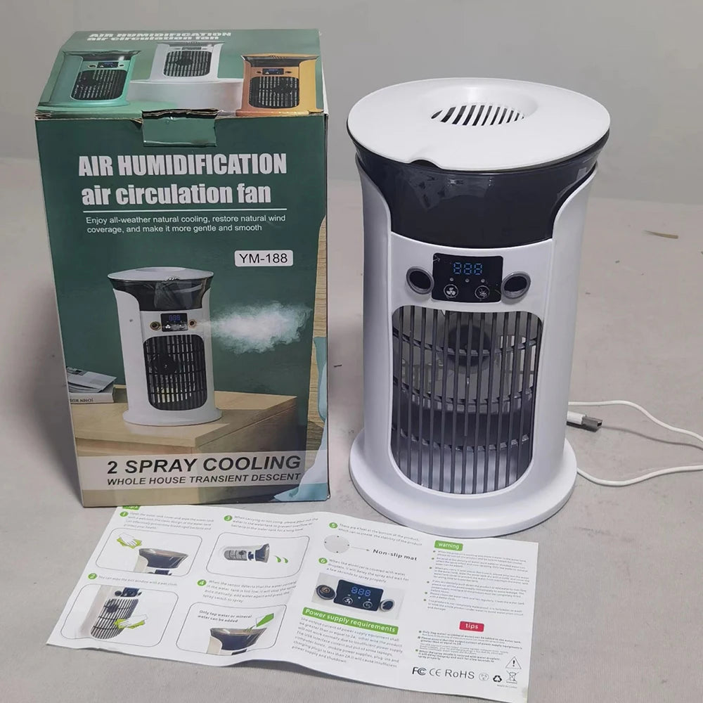 Desktop Mini Air Conditioner USB Cooler Fan