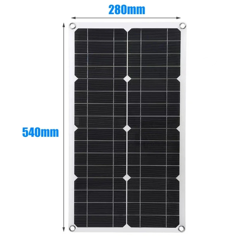 600W 12V Flexible Solar Panel Kit with MPPT