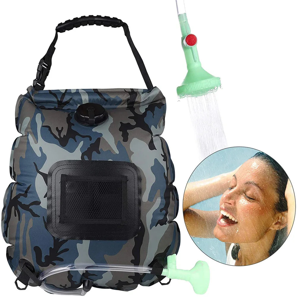 20L Outdoor Solar Camping Shower Bag