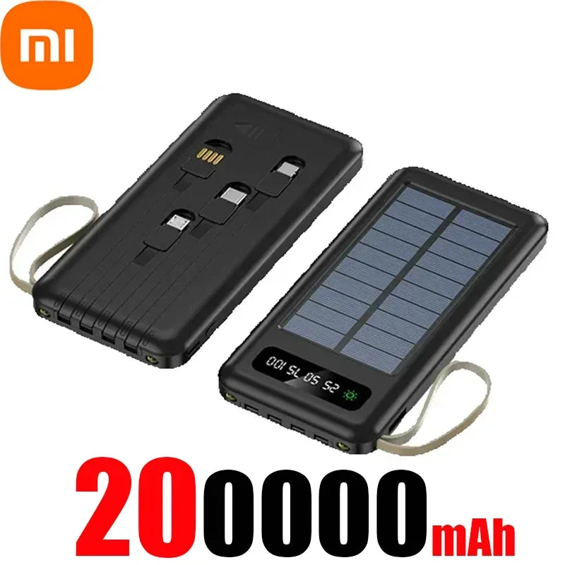 Xiaomi 200000mAh Large Capacity Solar Power Bank
